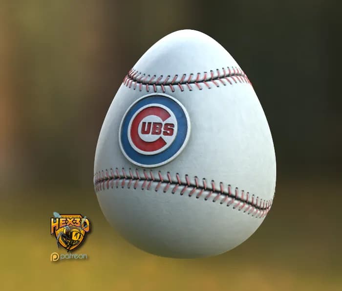 STL - Huevos de Pascua de Béisbol render 4