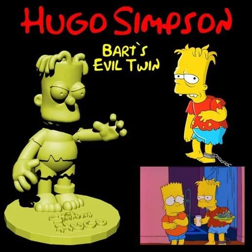 STL - hugo simpson bart s evil