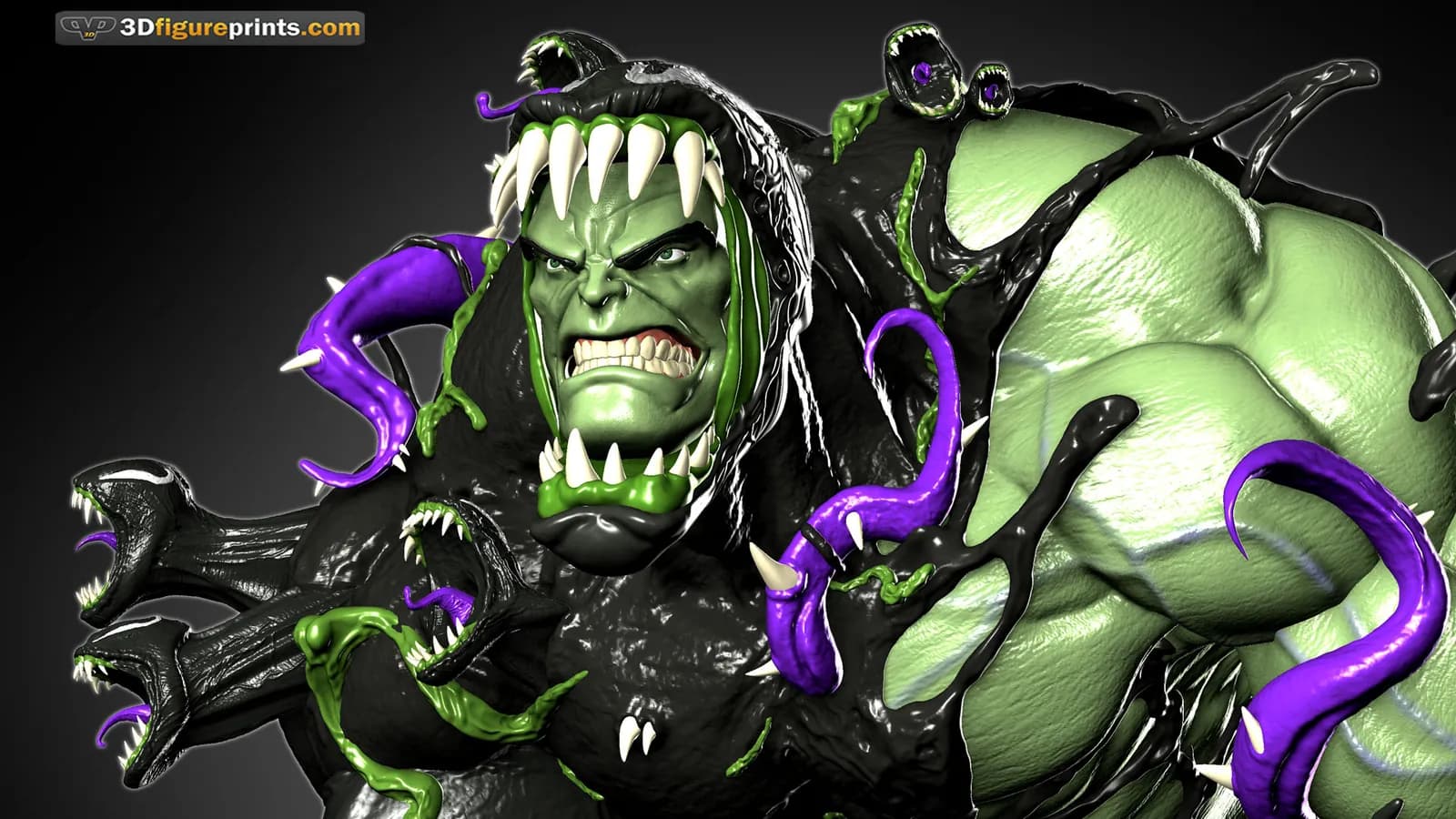 STL - Hulk Venomizado render 3