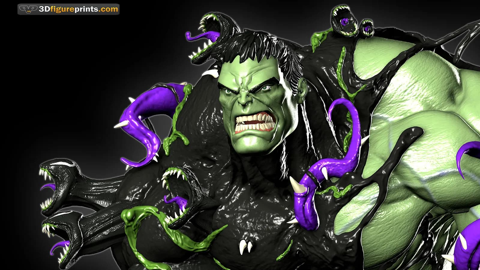 STL - Hulk Venomizado render 4