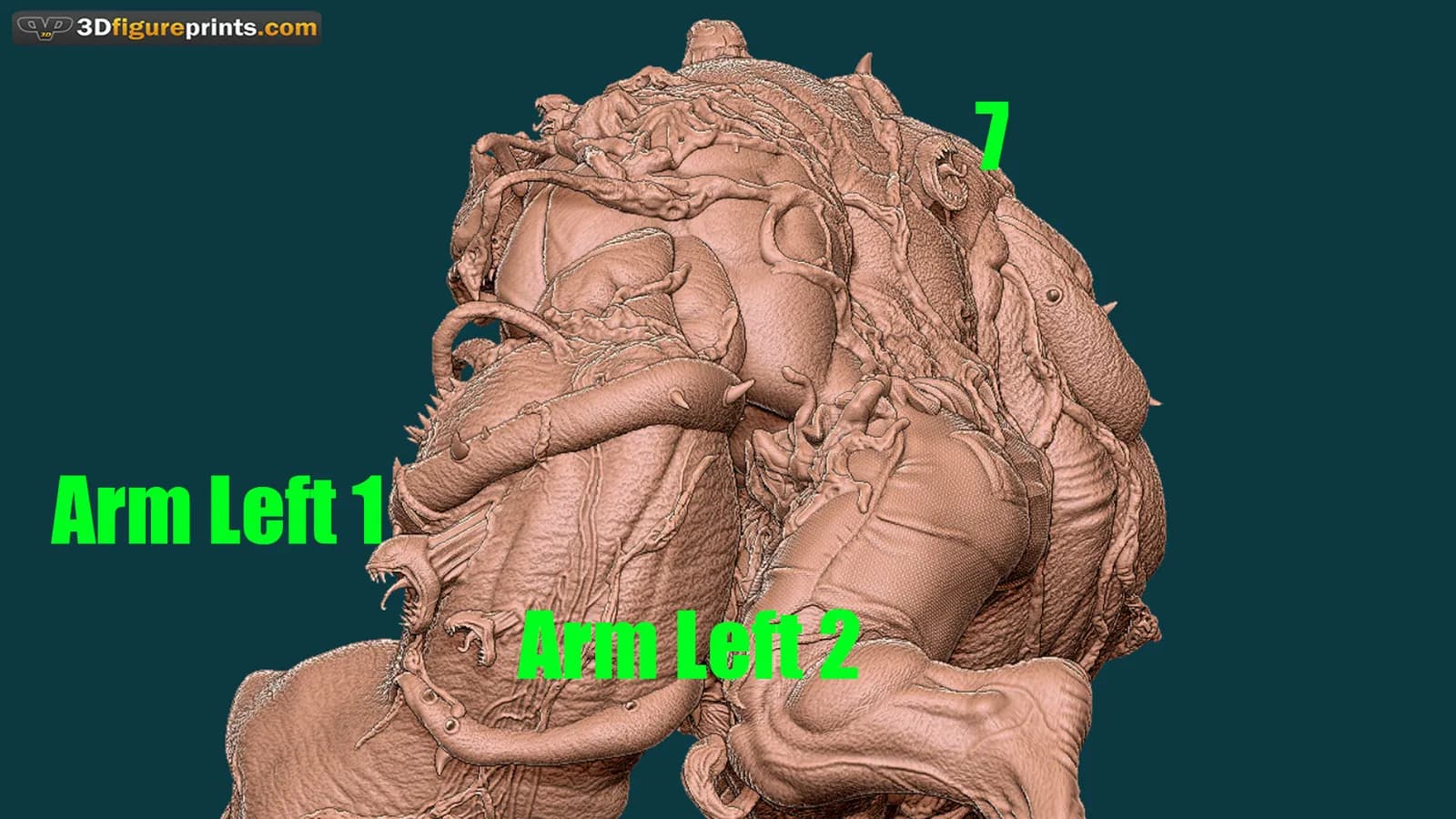 STL - Hulk Venomizado render 5