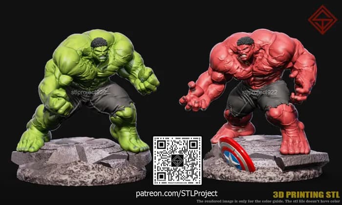 STL - Hulk y Red Hulk