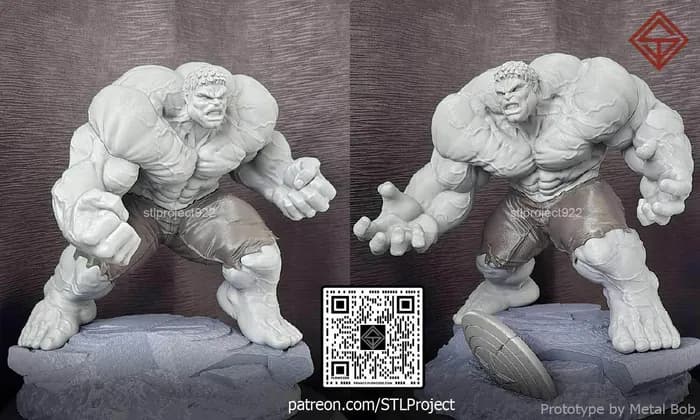 STL - Hulk y Red Hulk render 3