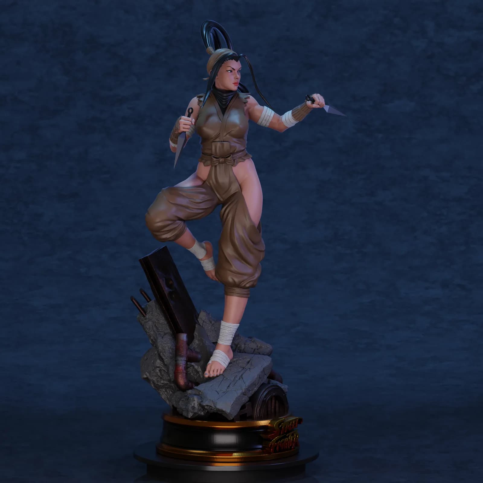 STL - Ibuki Street Fighter 2 render 3