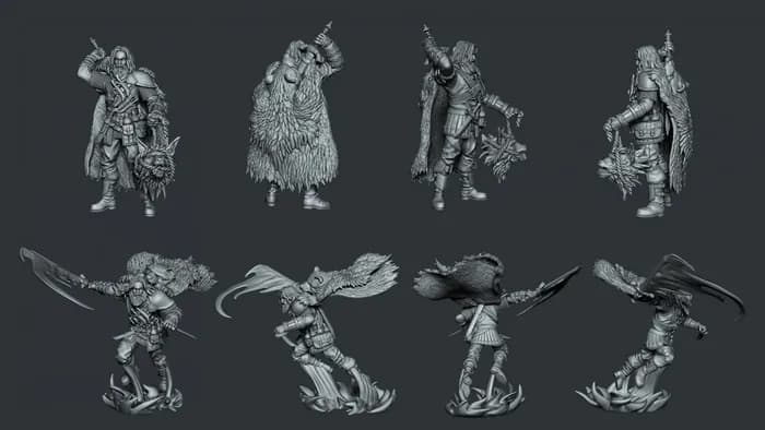 STL - idle wilku render 2