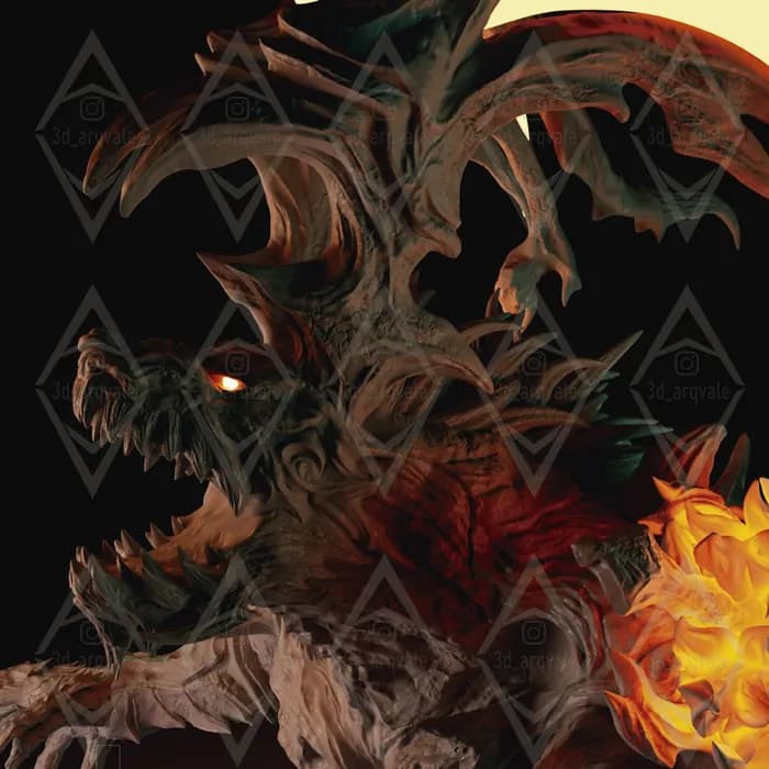 STL - ifrit ff 16 render 2
