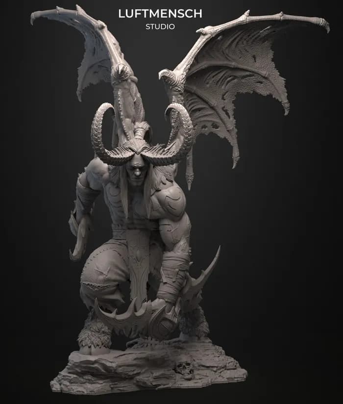 STL - illidan stormrage render 3