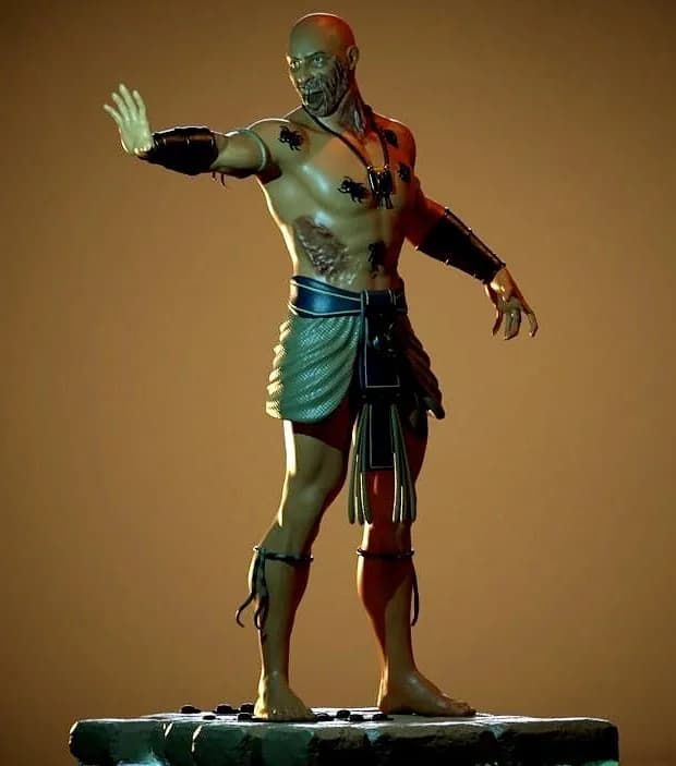 STL - Imhotep figura egipcia