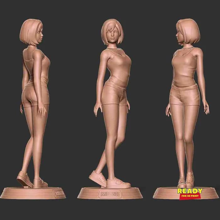 STL - innocent girl render 4