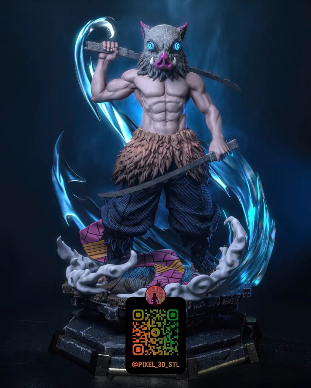 STL - Inosuke Hashibira Demon Slayer 3