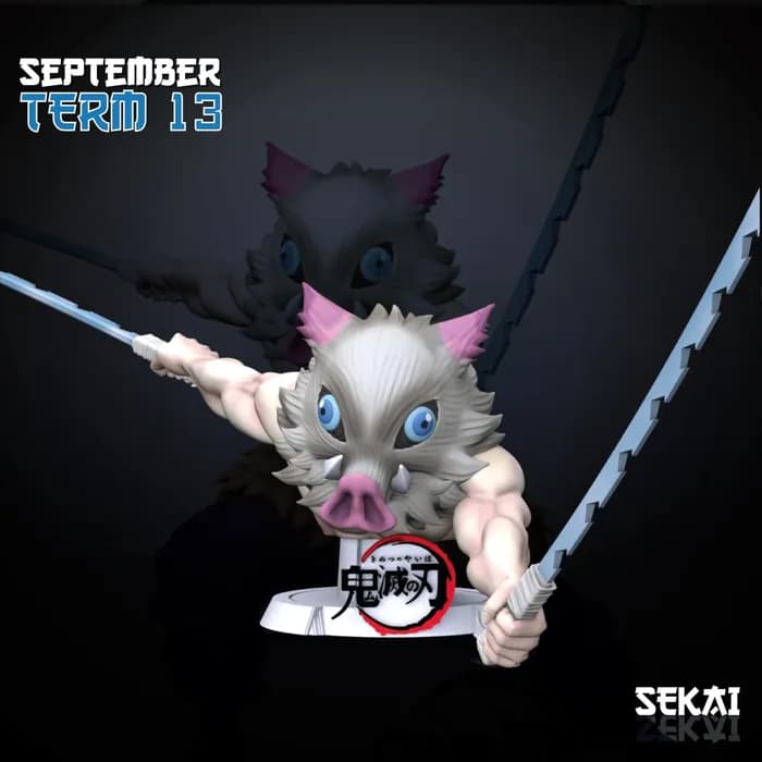 STL - inosuke sculpture sekai 3d models render 2