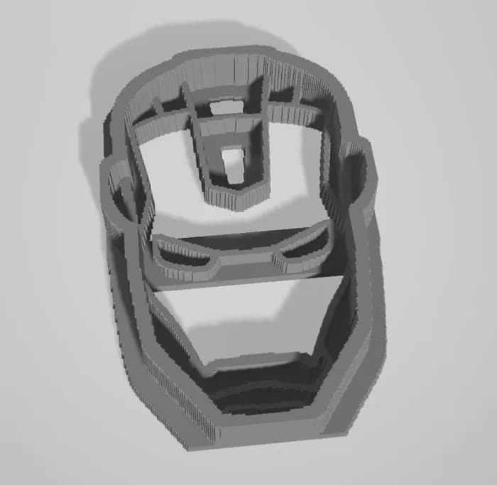 STL - iron man cookie cutter v2