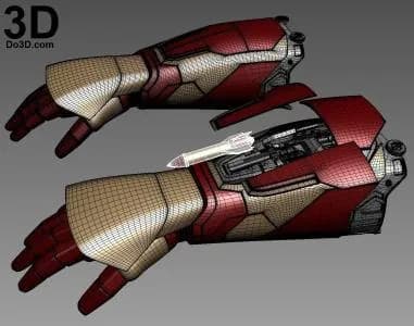 STL - iron man gauntlet do3d