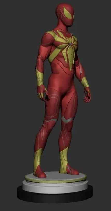 STL - iron spider man