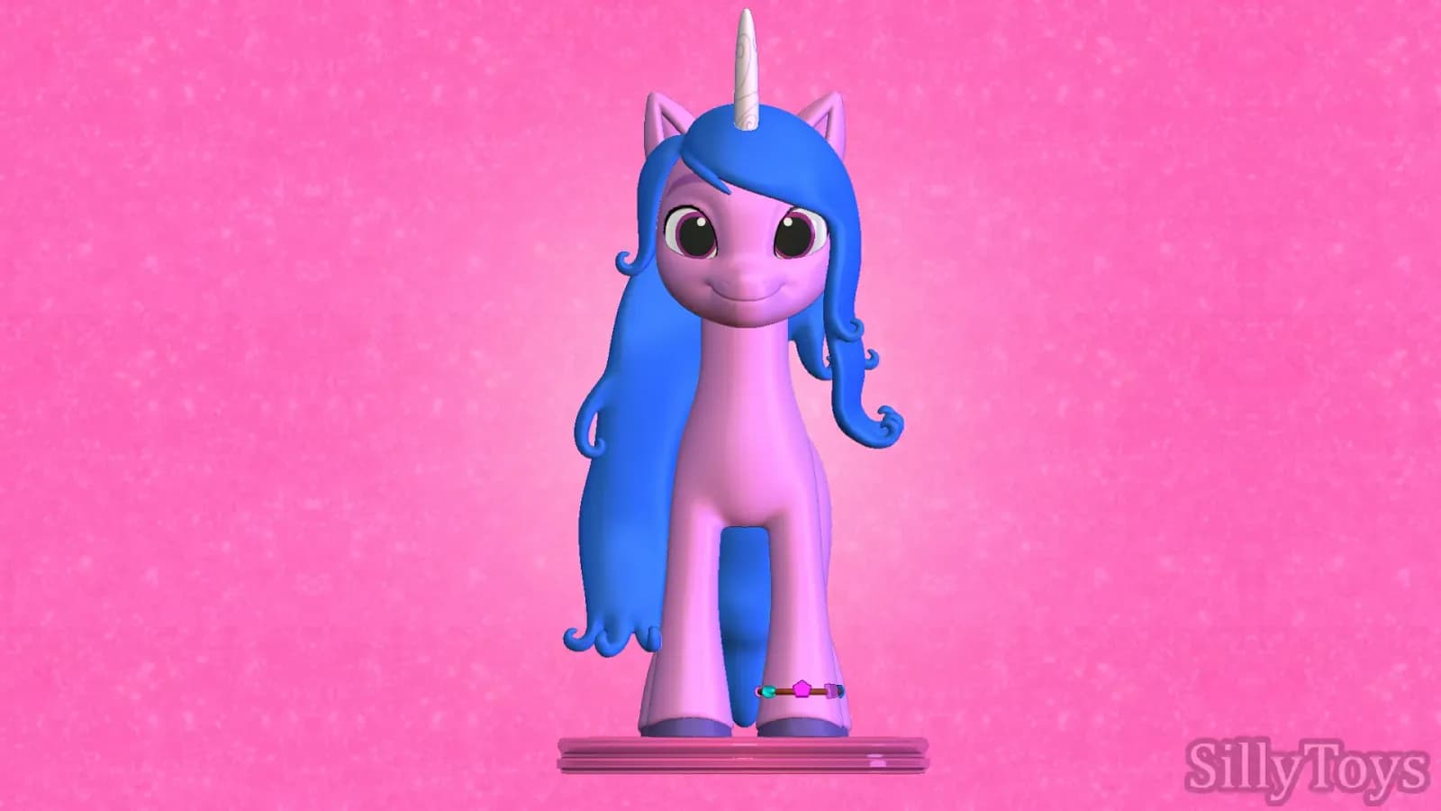 STL - Izzy Moonbow My Little Pony render 2