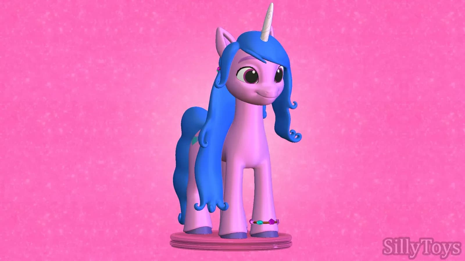 STL - Izzy Moonbow My Little Pony render 4