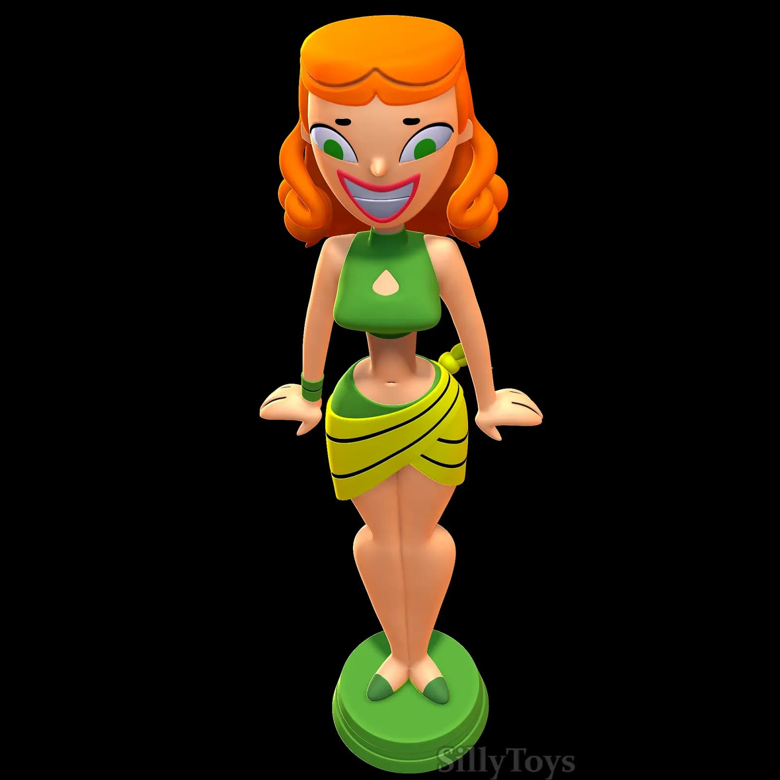 STL - Izzy Total Drama Figura render 2