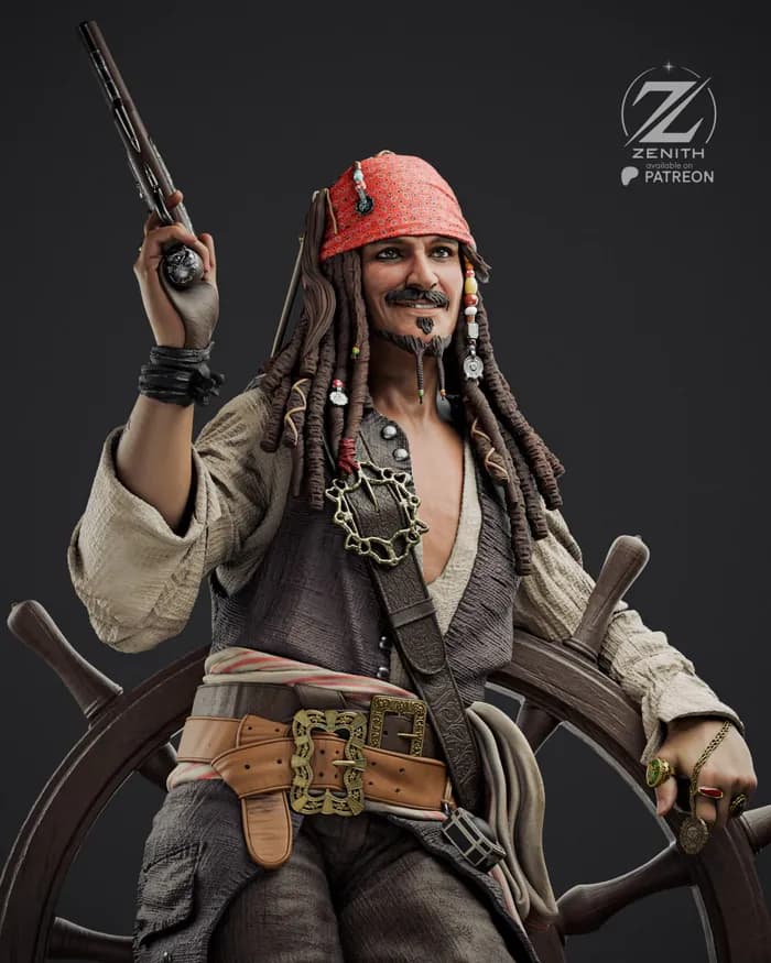 STL - jack sparrow zenith studios zen