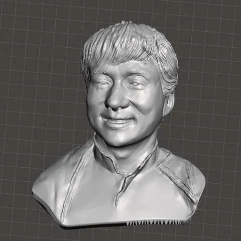STL - jackie chan bust