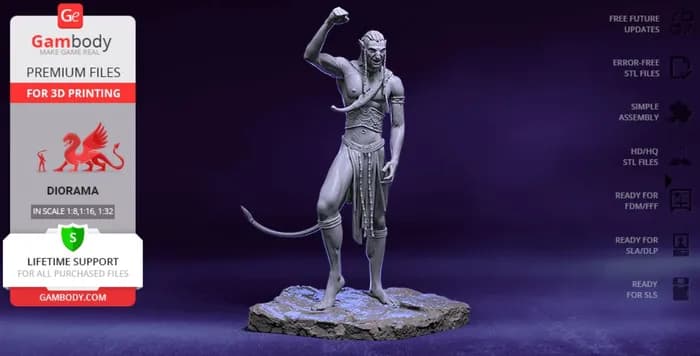 STL - Jake Sully de Avatar render 2