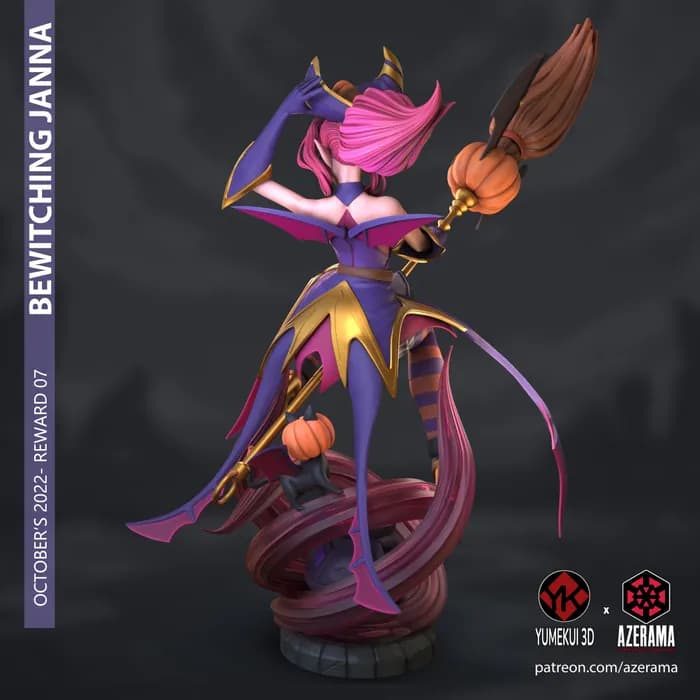 STL - Janna Bruja Encantada render 4