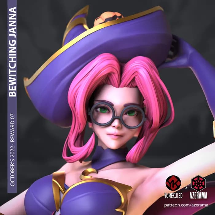 STL - Janna Bruja Encantada render 5