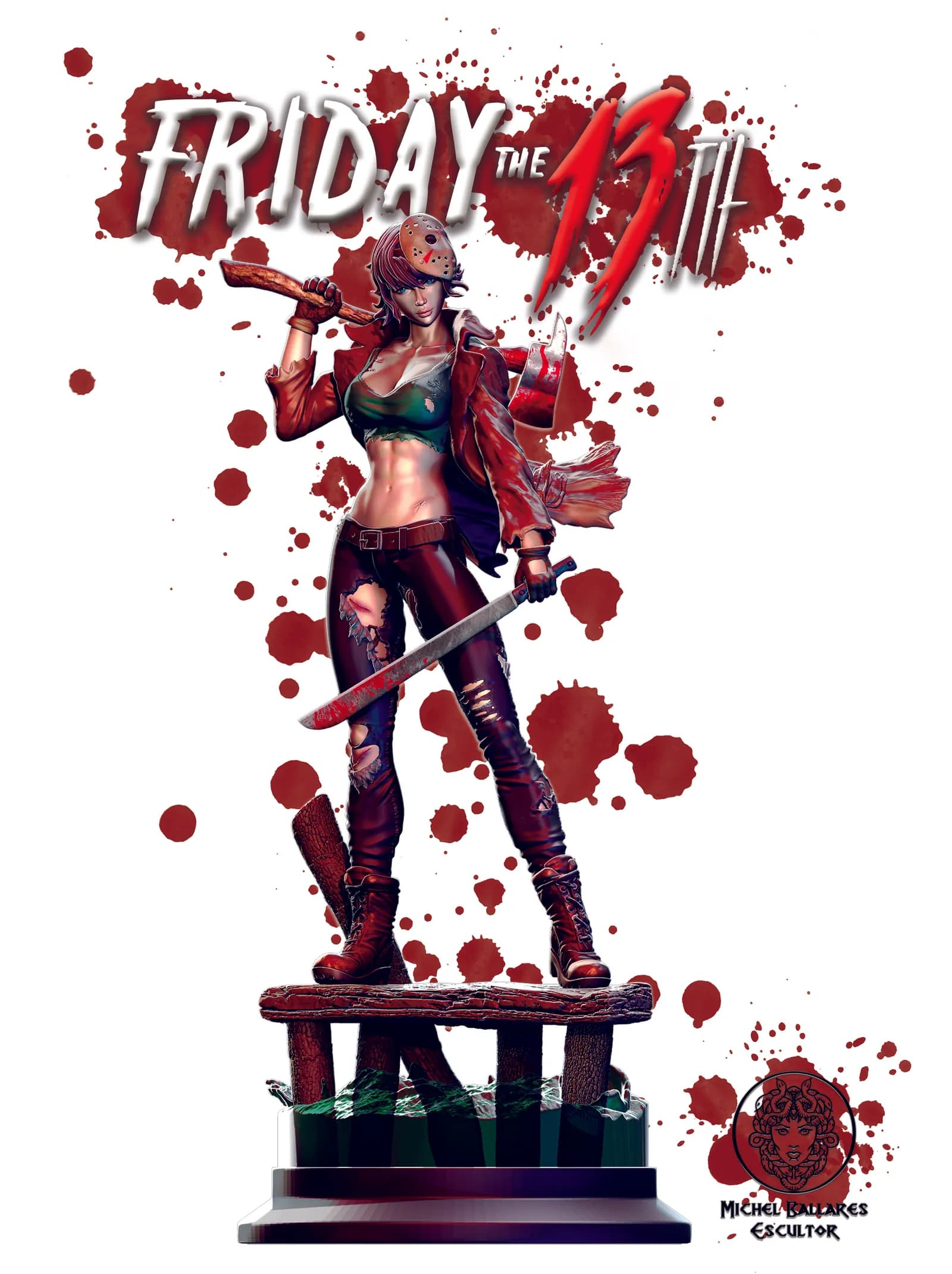 STL - Jason Femenina Viernes 13 render 4