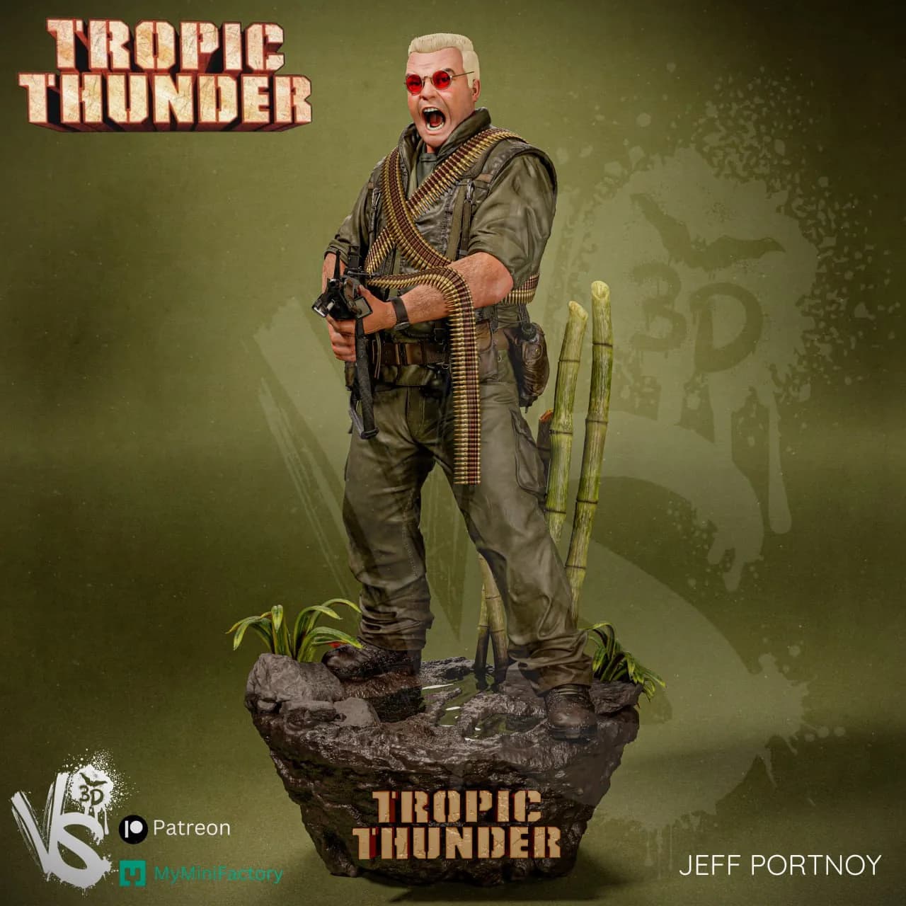 STL - Jeff Portnoy de Tropic Thunder render 2
