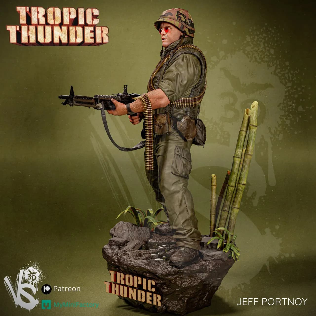 STL - Jeff Portnoy de Tropic Thunder render 3