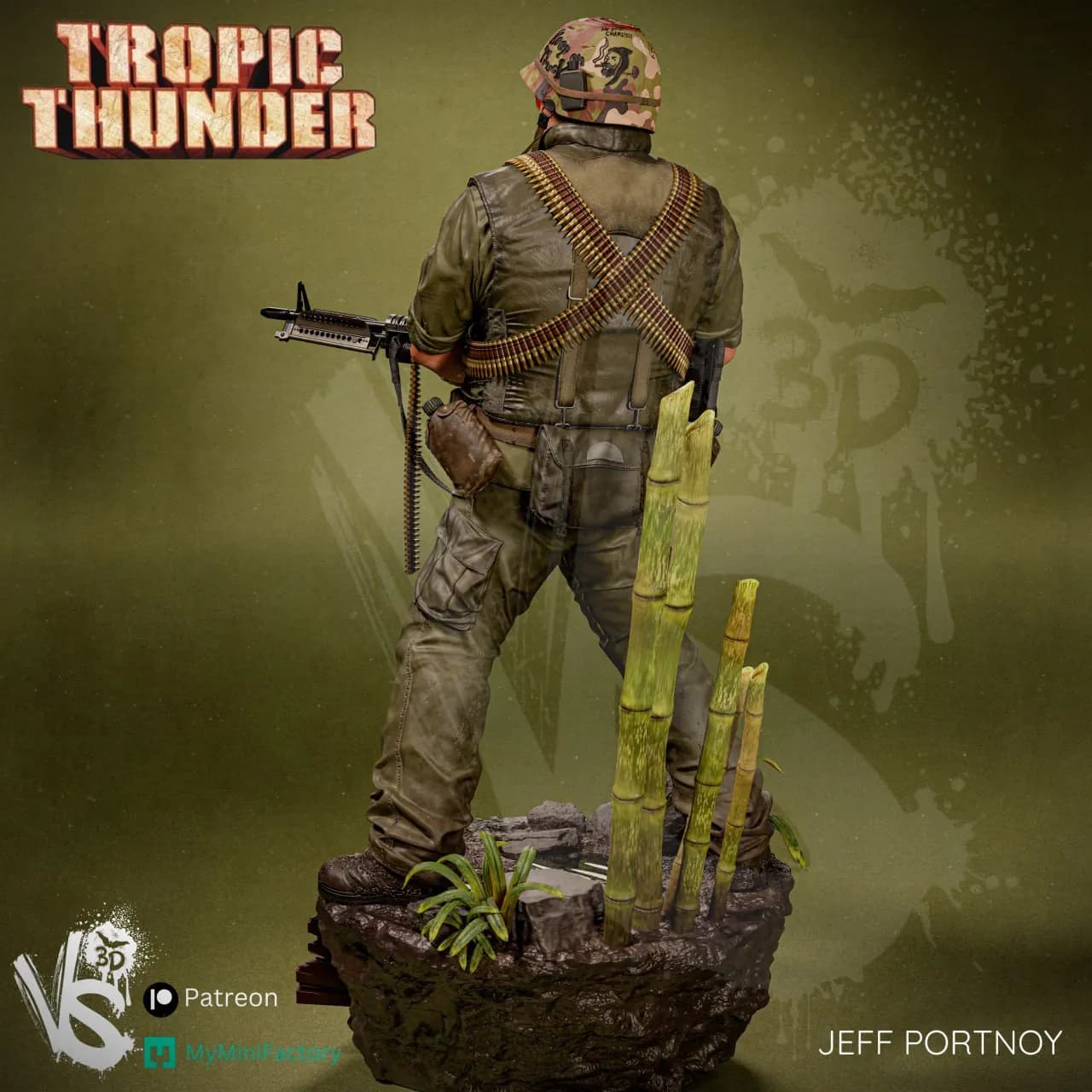 STL - Jeff Portnoy de Tropic Thunder render 5