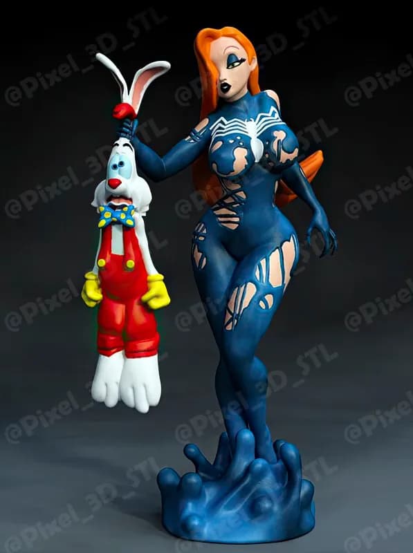 STL - Jessica Rabbit version Venom