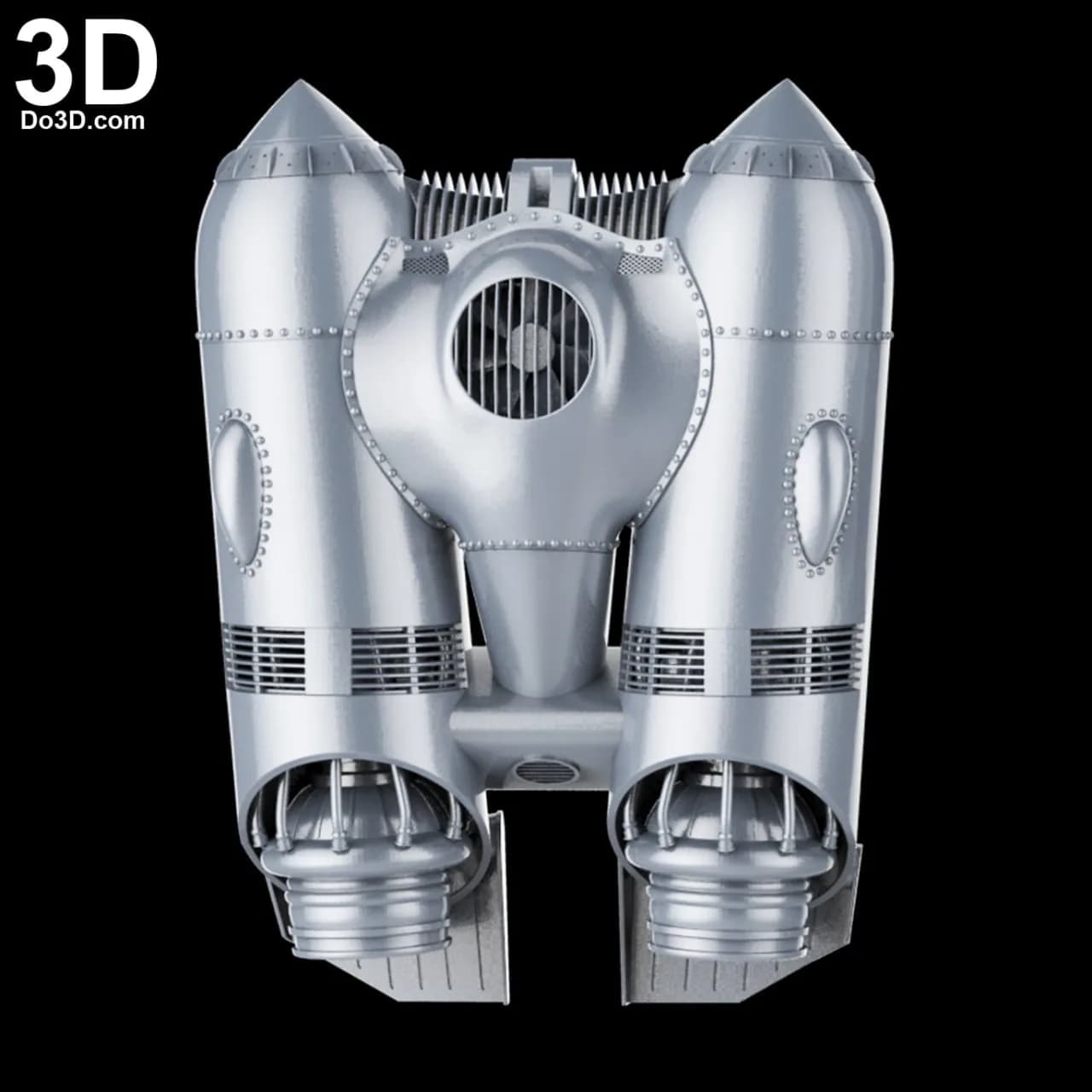 STL - Jetpack Rocketeer plateado
