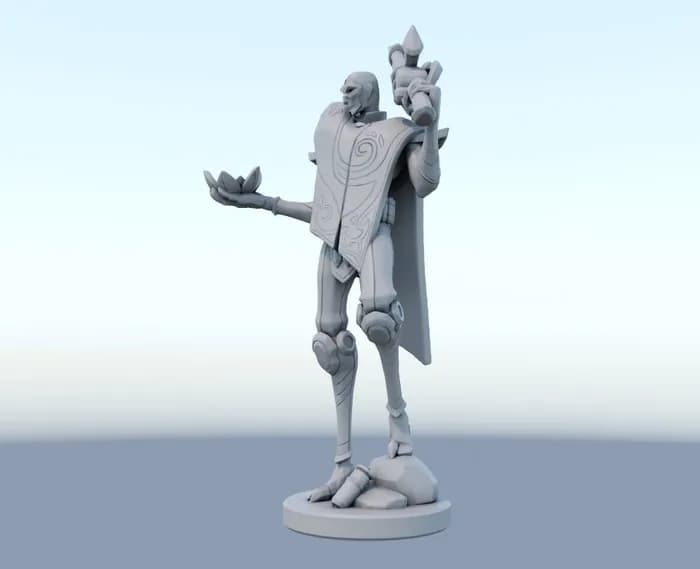 STL - jhin full part stl render 2