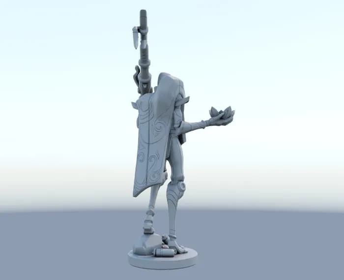 STL - jhin full part stl render 4
