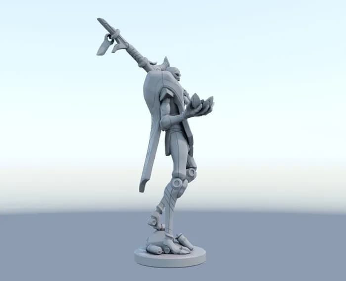 STL - jhin full part stl render 5