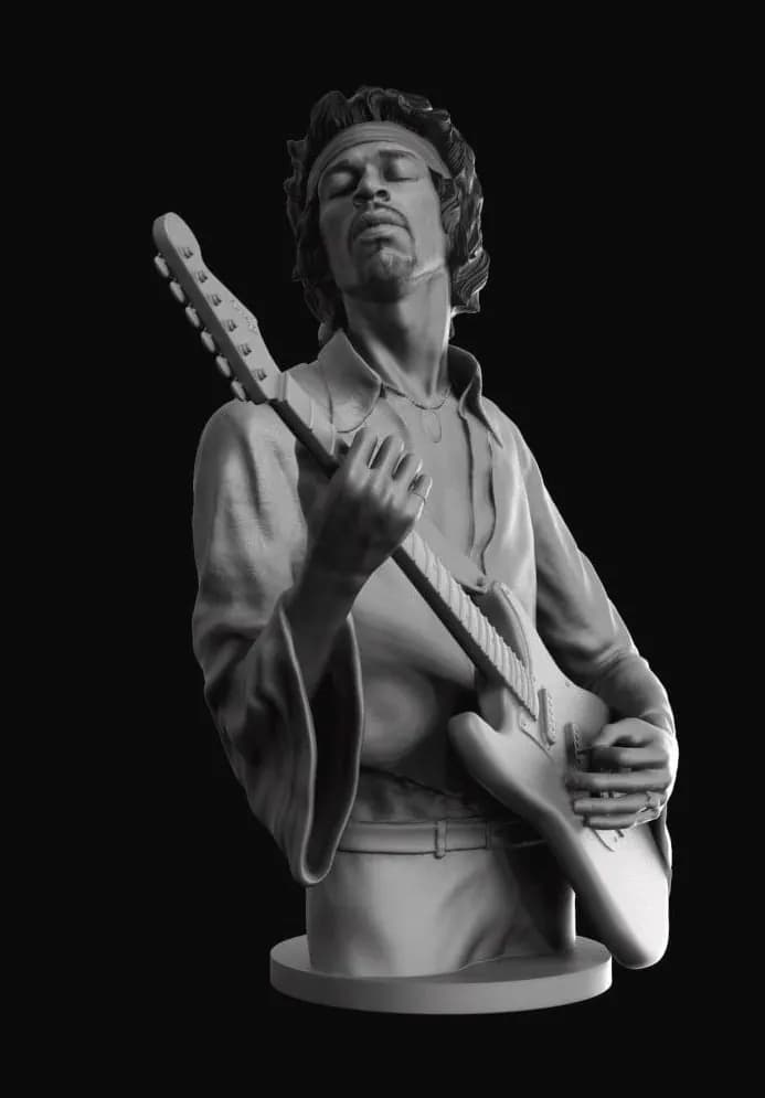 STL - jimi hendrix bust