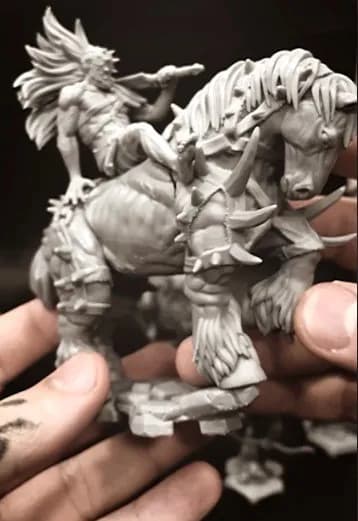 STL - Jinete de Guerra Fantástico render 2