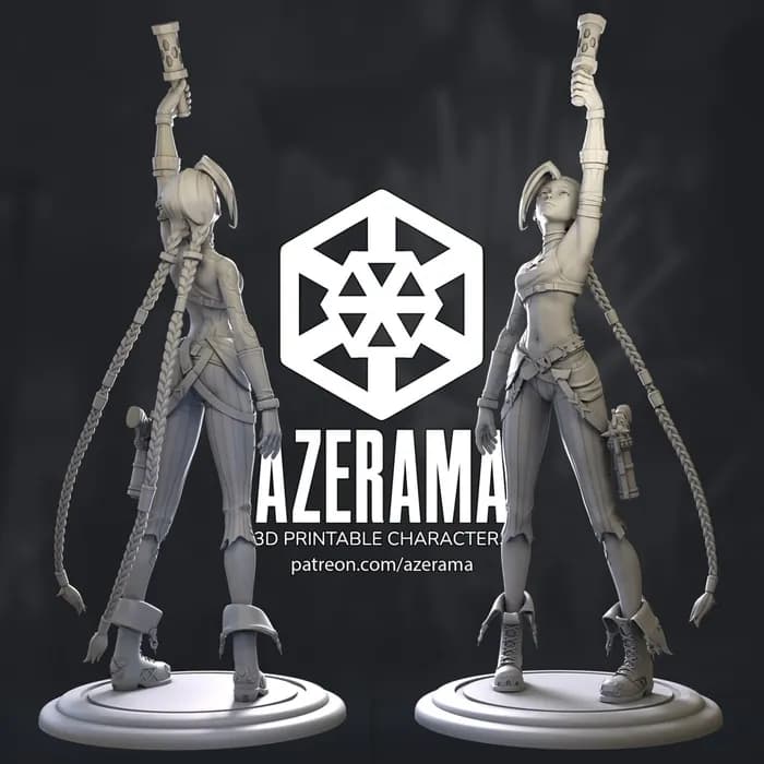 STL - jinx arcane for 3d printing render 2