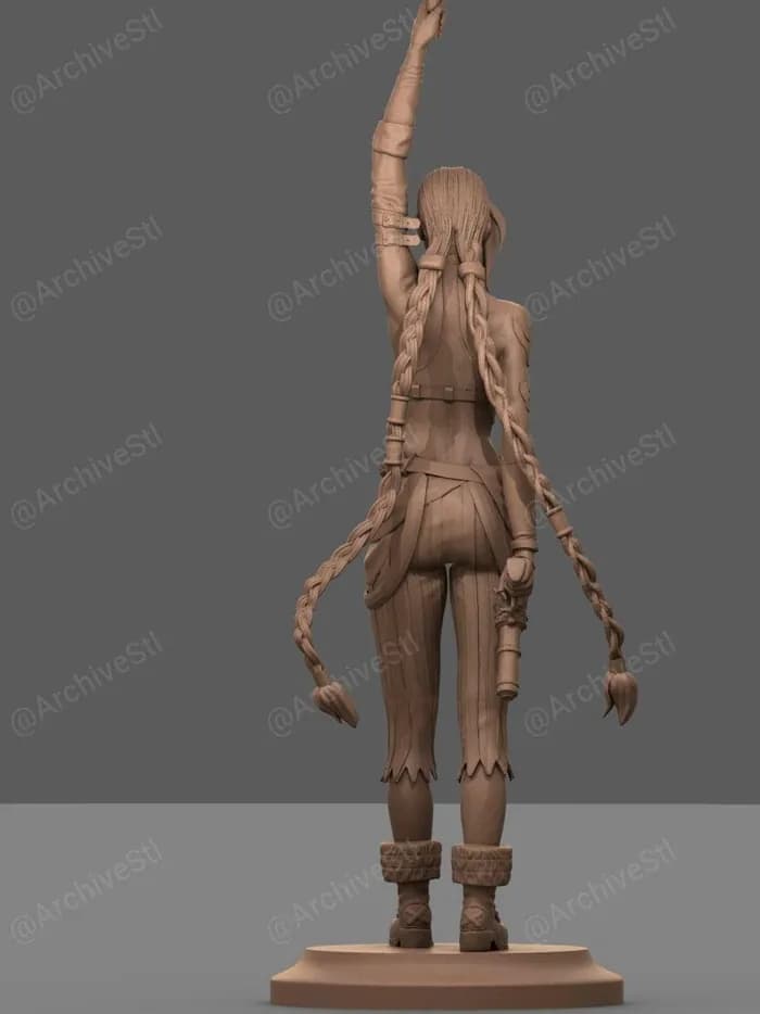 STL - jinx arcane league of legends render 4
