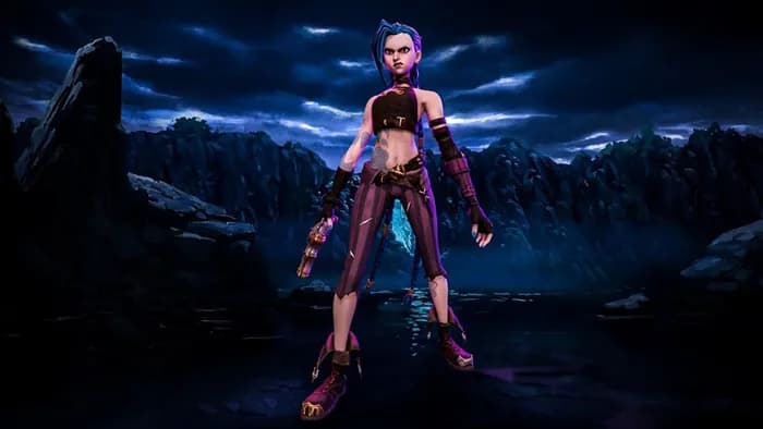 STL - jinx character rig render 3