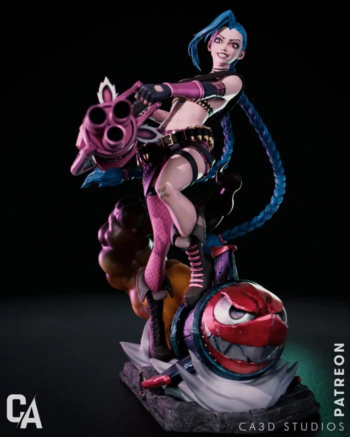STL - jinx lol render 3