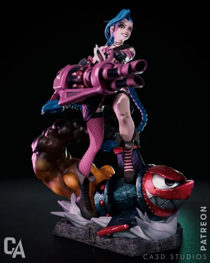 STL - jinx lol render 4