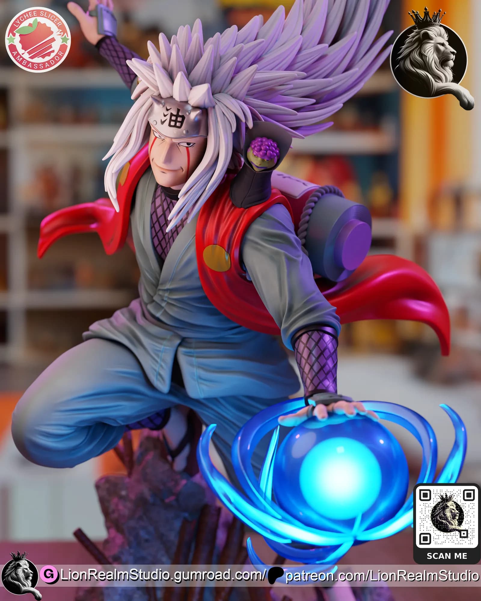 STL - Jiraiya Samurai