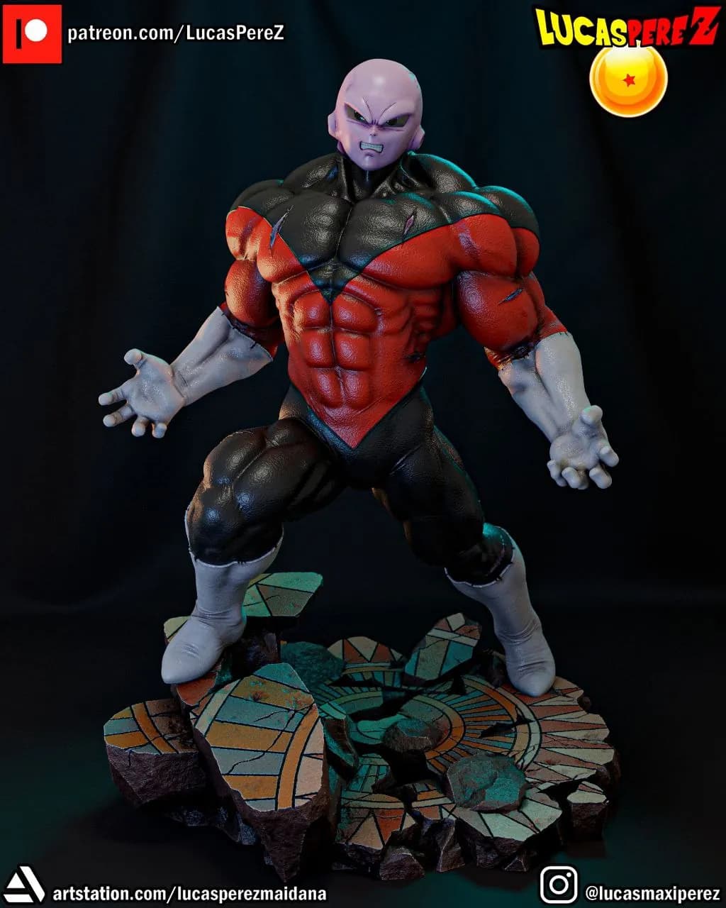 STL - Jiren figura de acción 3