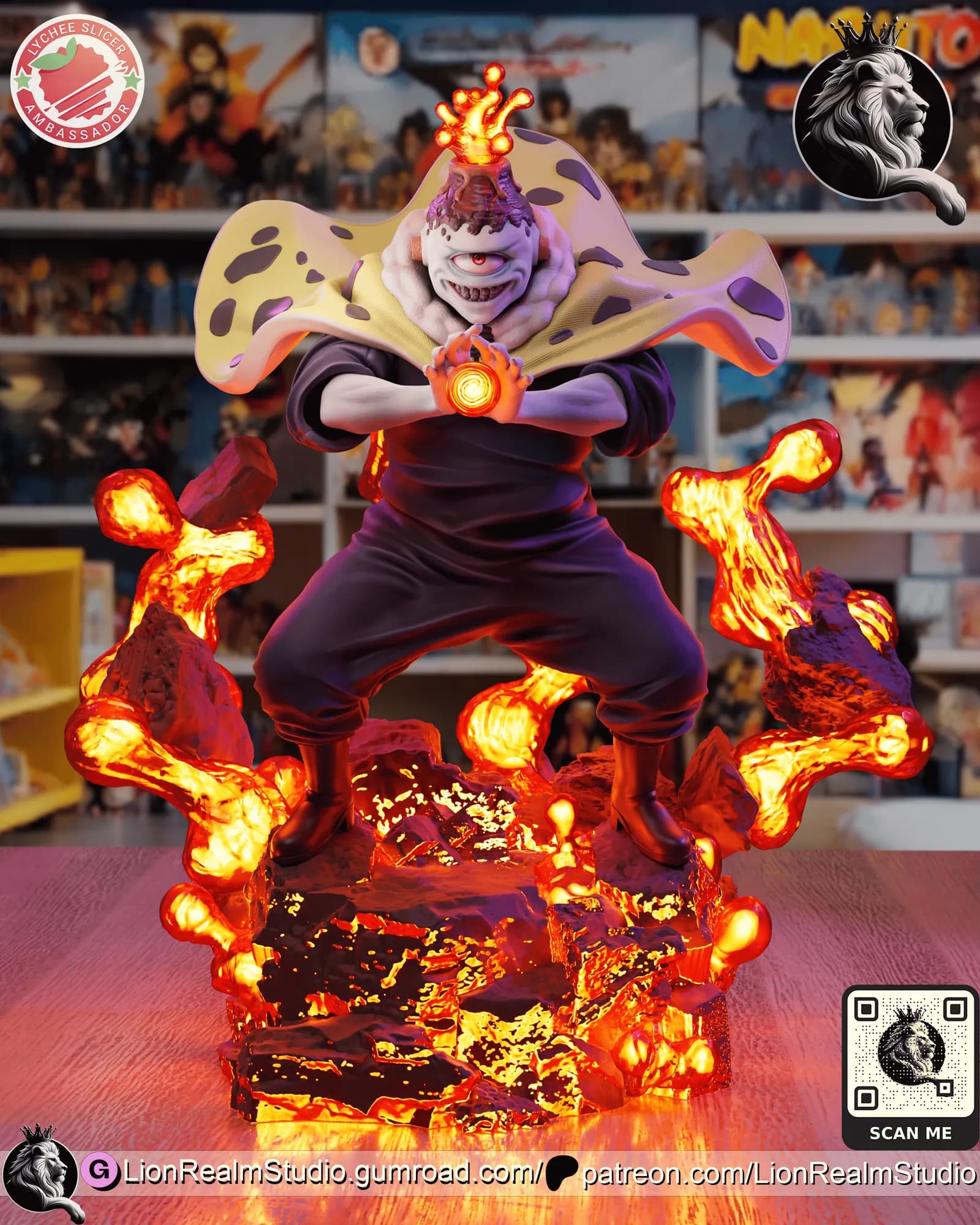 STL - Jogo Jujutsu Kaisen Figura render 2