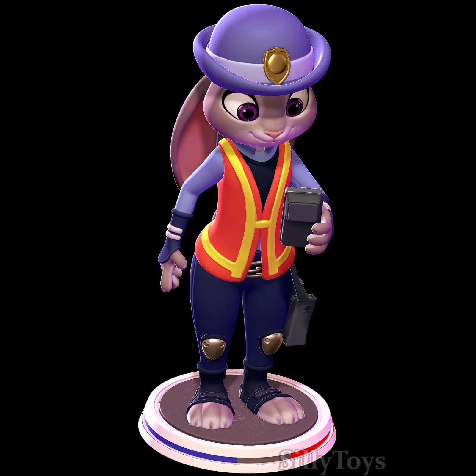 STL - Judy Hopps, policía de Zootopia render 3