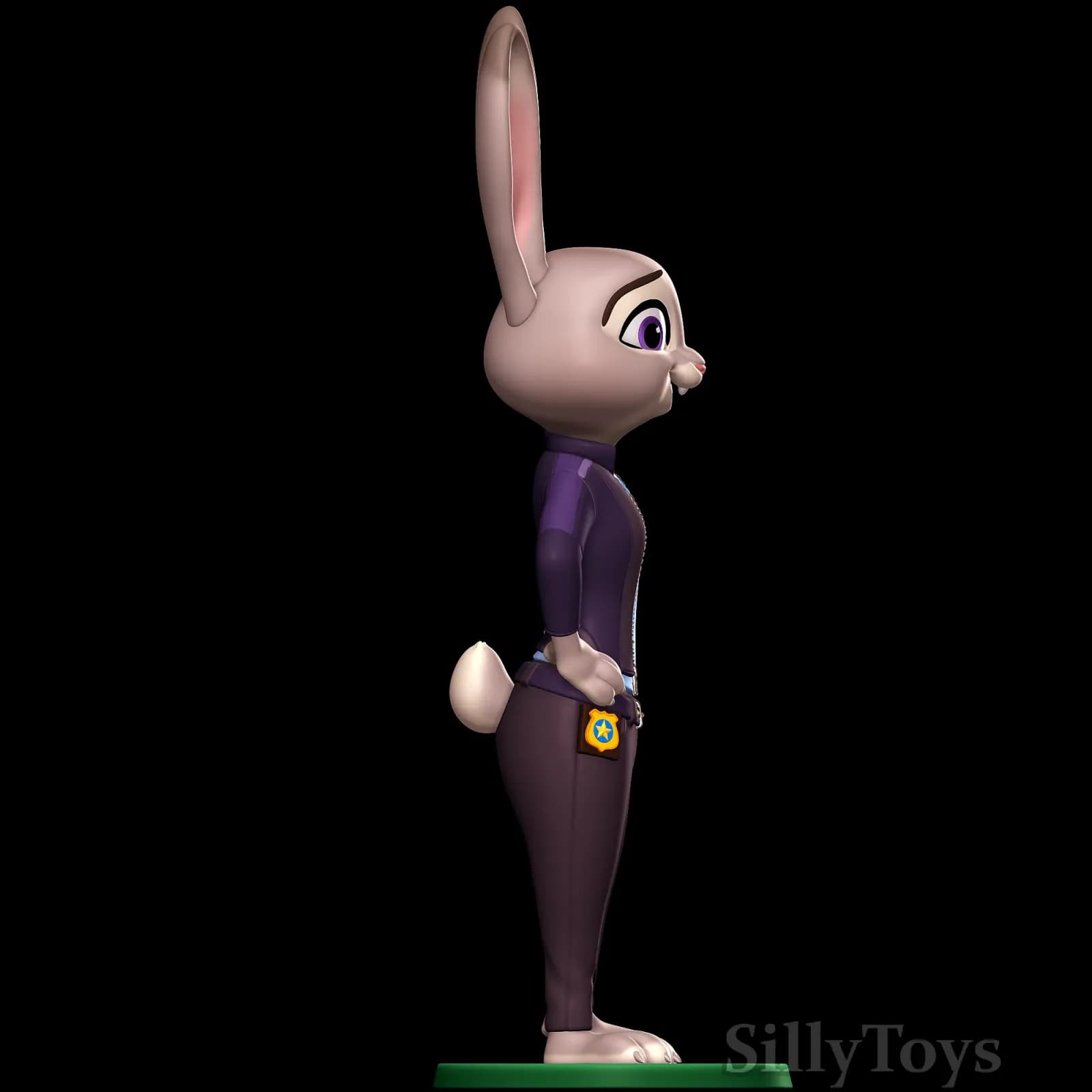 STL - Judy Hopps Zootopia figura render 4