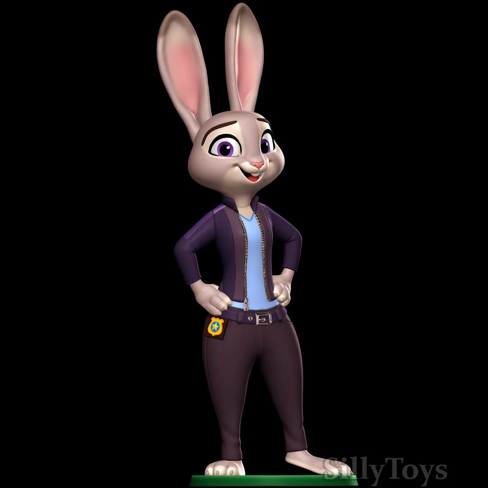 STL - Judy Hopps Zootopia figura render 5
