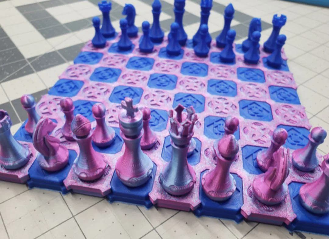 STL - Juego de Ajedrez de Diseño Único