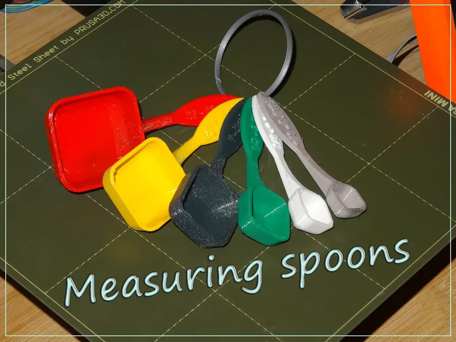 STL - Juego de cucharas medidoras render 5